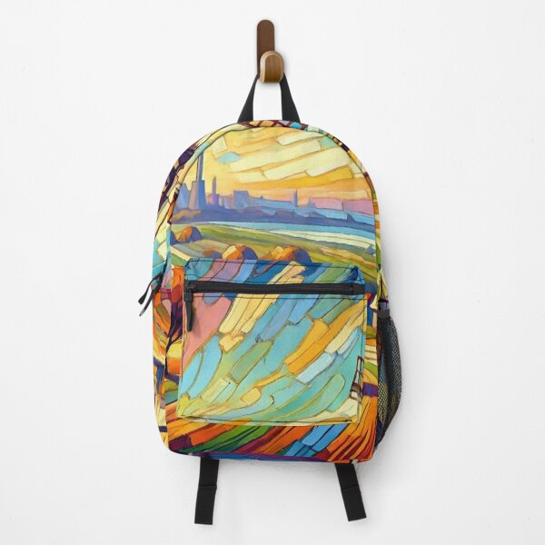 Item preview, Windmill and Vibrant Sky Landscape Art designed and sold by williamlharvey.