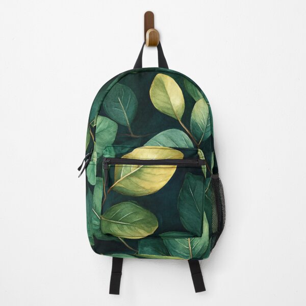Item preview, Tropical eucalyptus leaves in emerald green designed and sold by MindKunst.