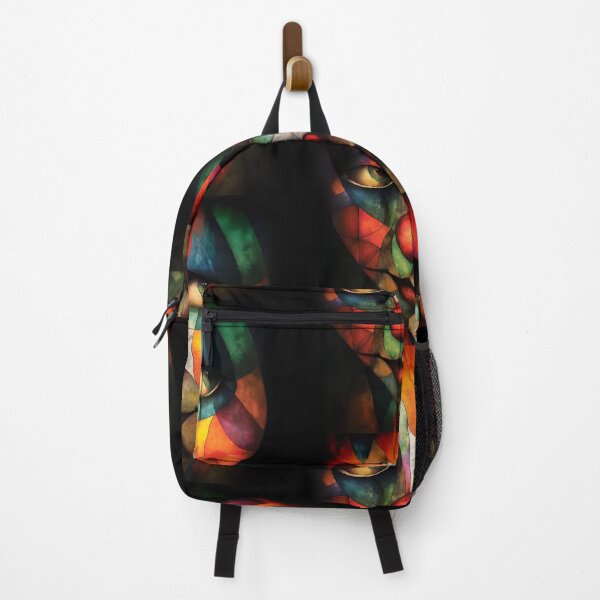 Item preview, An abstract and fragmented clown face, combining vivid colors and intricate geometric shapes to convey deep emotional symbolism.  designed and sold by HEMRO.