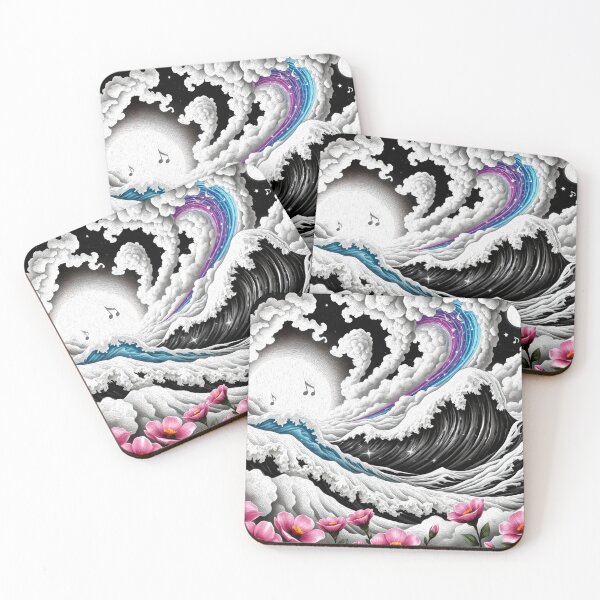 Item preview, Surrealism Stormy Seas Abstract Ocean Dreamlike Waves Fantasy Landscape designed and sold by HardToFindMerchandise.