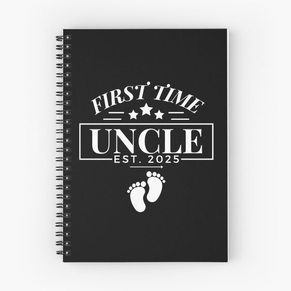 Item preview, First Time Uncle Est. 2025 New First Fathers Day, Fathers Day 2025 designed and sold by Dabbing Turtle Designs.