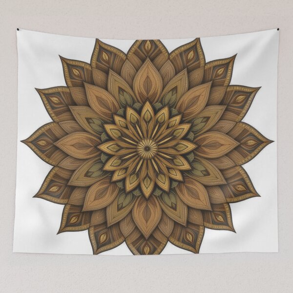 Item preview, Ornage Golden Mandala designed and sold by RebelPaintBrush.