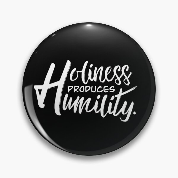 Item preview, Holiness Produces Humility Christian White Typography designed and sold by Neeshki.