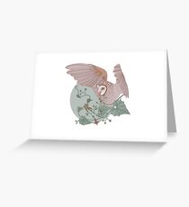 Fly Owl Greeting Card