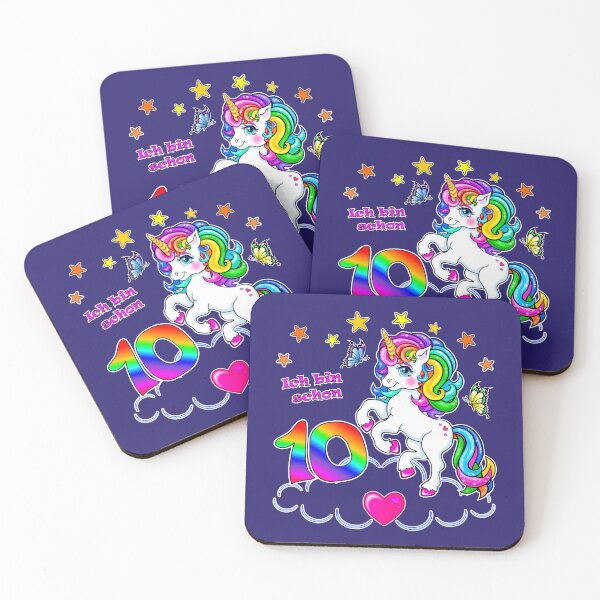 Item preview, Unicorn Birthday 10 Years designed and sold by LESSILU.
