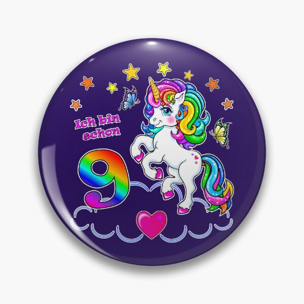 Item preview, Unicorn Birthday 9 Years designed and sold by LESSILU.