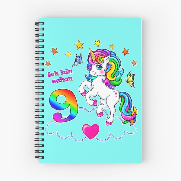 Item preview, Unicorn Birthday 9 Years designed and sold by LESSILU.