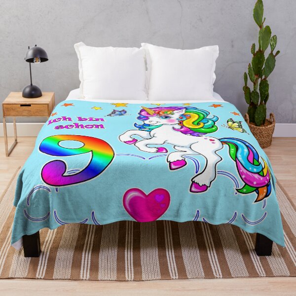 Item preview, Unicorn Birthday 9 Years designed and sold by LESSILU.