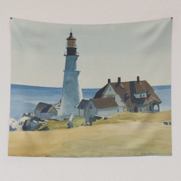 Item preview, Edward Hopper - Lighthouse And Buildings Portland Head designed and sold by irynaartbyim.