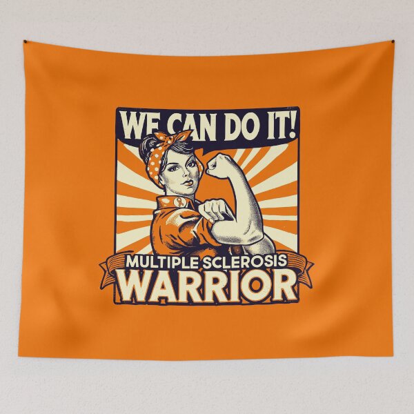Item preview, MULTIPLE SCLEROSIS WARRIOR - MS - Orange Ribbon - Woman designed and sold by Darling DeDe.