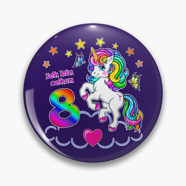 Item preview, Unicorn Birthday 8 Years designed and sold by LESSILU.