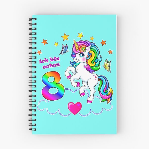 Item preview, Unicorn Birthday 8 Years designed and sold by LESSILU.