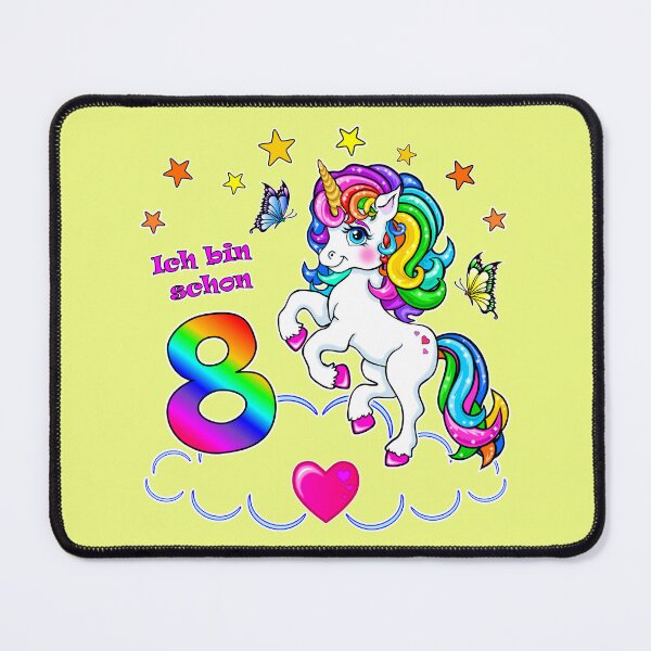 Item preview, Unicorn Birthday 8 Years designed and sold by LESSILU.