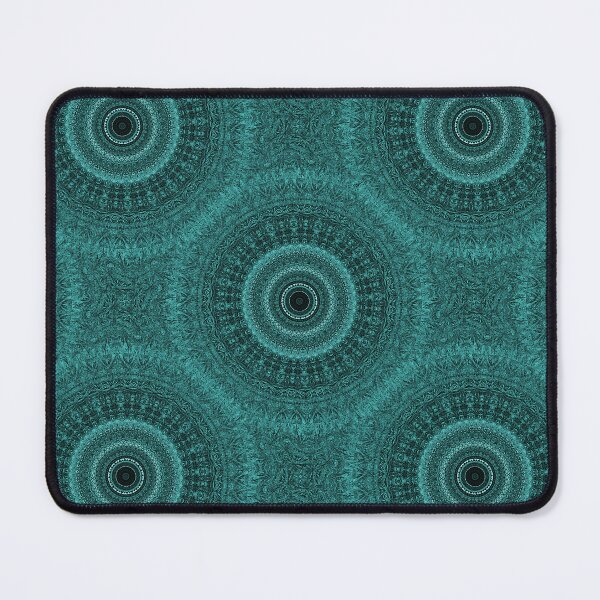 Item preview, Decorative Mandala Pattern in Aqua Green designed and sold by Artistestella.
