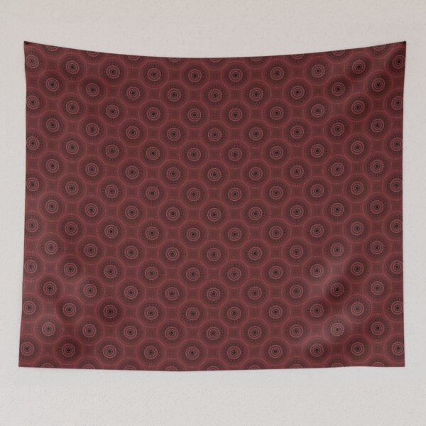 Item preview, Decorative Mandala Pattern in Red designed and sold by Artistestella.