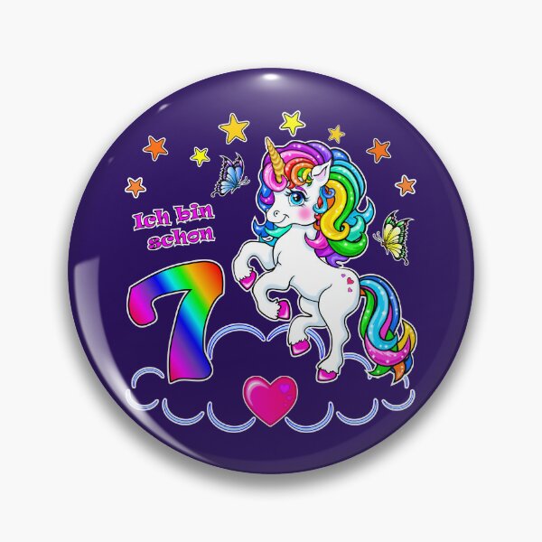 Item preview, Unicorn Birthday 7 Years designed and sold by LESSILU.