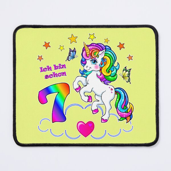 Item preview, Unicorn Birthday 7 Years designed and sold by LESSILU.