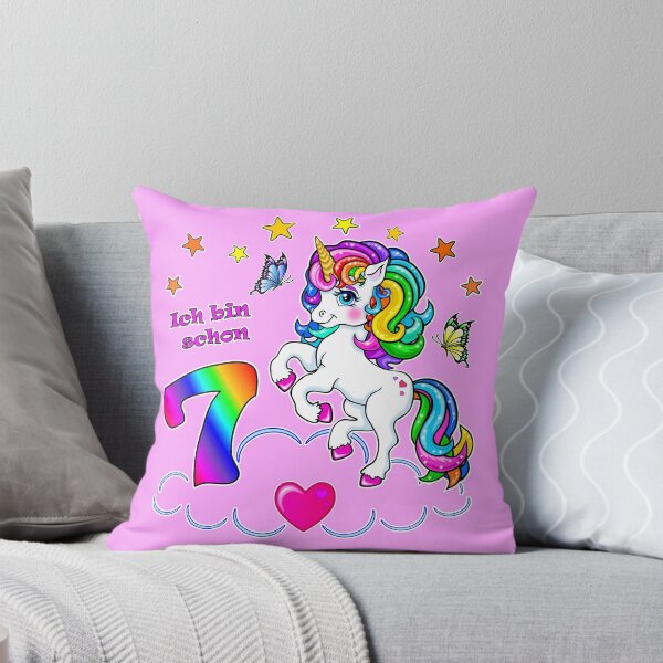 Item preview, Unicorn Birthday 7 Years designed and sold by LESSILU.