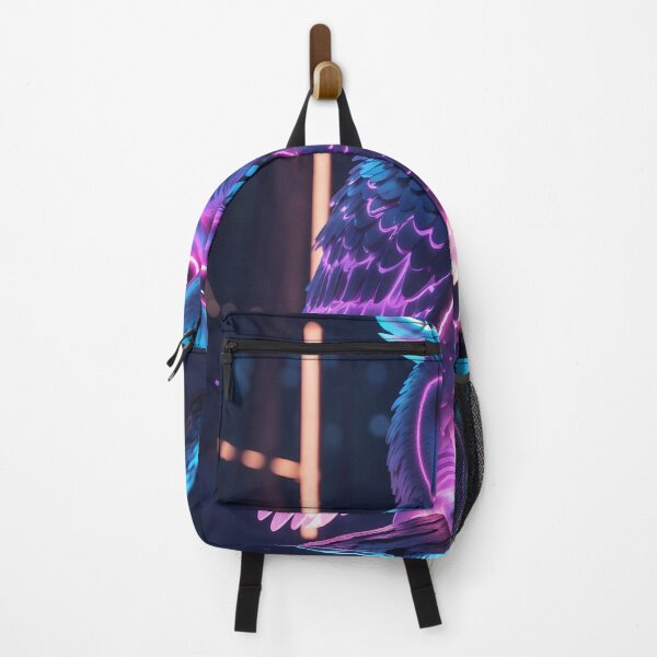 Item preview, Cybernetic Neon Owl in Futuristic Forest designed and sold by ElmoCreates.
