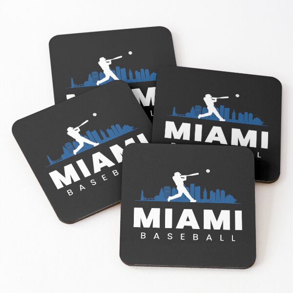 Item preview, Miami Baseball Minimalist City Skyline designed and sold by OffTheBat.