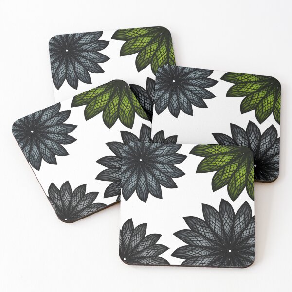 Item preview, Crystal Flowers in Lime designed and sold by lezell.