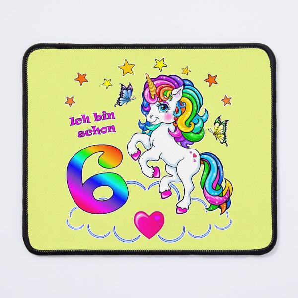 Item preview, Unicorn Birthday 6 Years designed and sold by LESSILU.