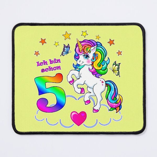Item preview, Unicorn Birthday 5 Years designed and sold by LESSILU.