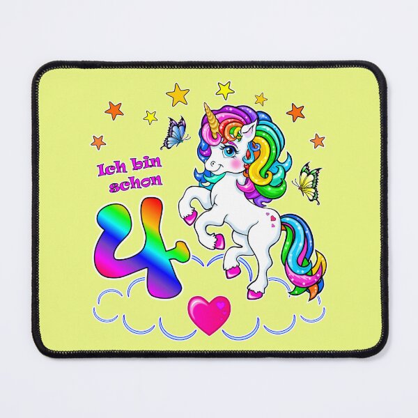 Item preview, Unicorn Birthday 4 Years designed and sold by LESSILU.