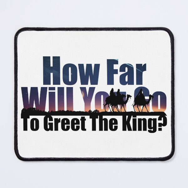 Item preview, How Far Will You Go to Greet the King? designed and sold by S4G Tees.
