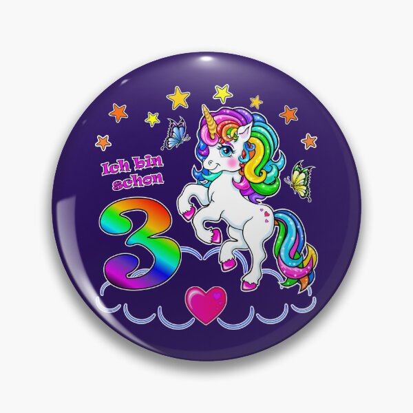 Item preview, Unicorn Birthday 3 Years designed and sold by LESSILU.