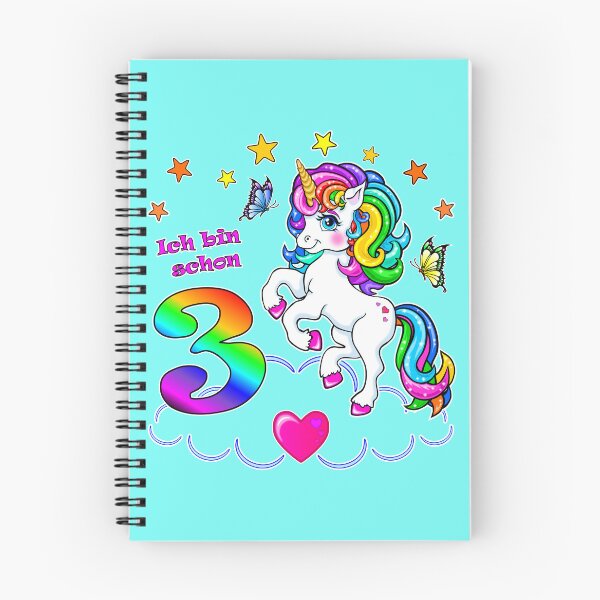 Item preview, Unicorn Birthday 3 Years designed and sold by LESSILU.