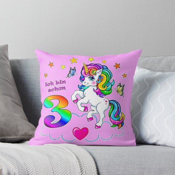 Item preview, Unicorn Birthday 3 Years designed and sold by LESSILU.
