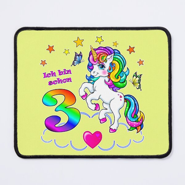 Item preview, Unicorn Birthday 3 Years designed and sold by LESSILU.