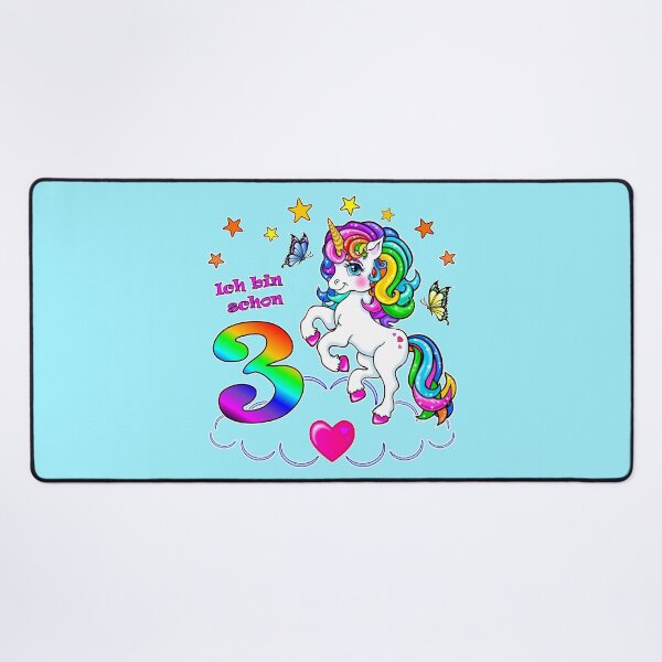 Item preview, Unicorn Birthday 3 Years designed and sold by LESSILU.