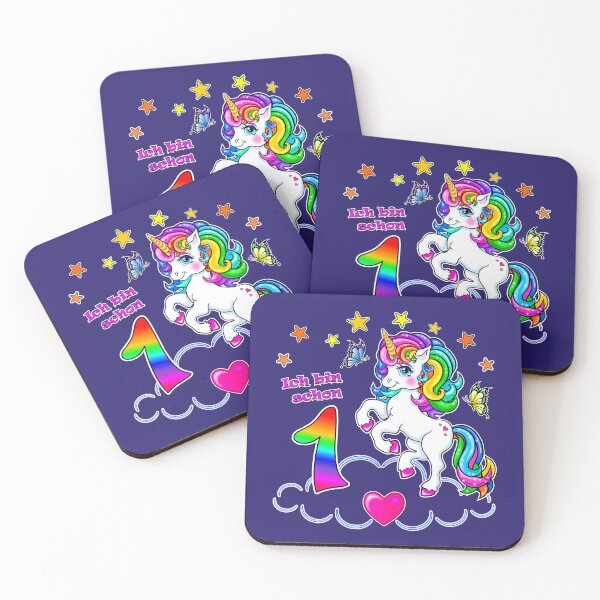 Item preview, Unicorn Birthday 1 Year designed and sold by LESSILU.