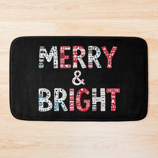 Item preview, Merry And Bright Christmas Winter Holidays Cute designed and sold by SStarDesigns.