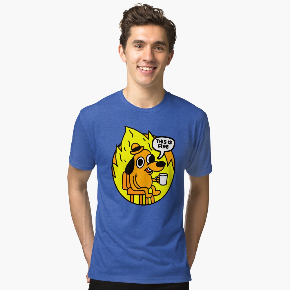Vista previa del artículo con la obra «Camiseta de tejido mixto», diseñado y vendido por SynstheticRealm.