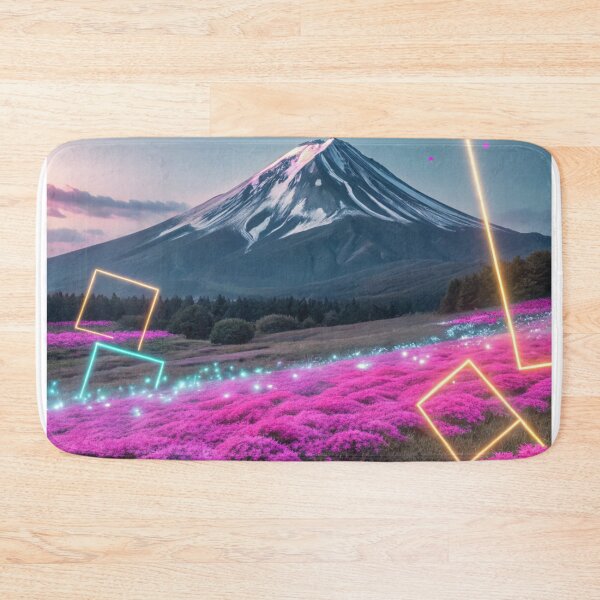 Item preview, Neon Dreams of Mount Fuji and Shibazakura Fields designed and sold by fc2c.