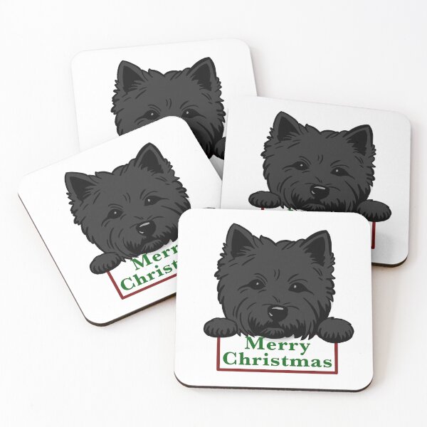 Item preview, christmas dog (black) designed and sold by FussyTortoise.
