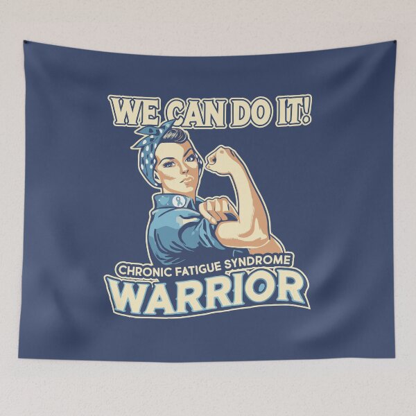 Item preview, CHRONIC FATIGUE SYNDROME WARRIOR - CFS/ME Awareness - Blue designed and sold by Darling DeDe.