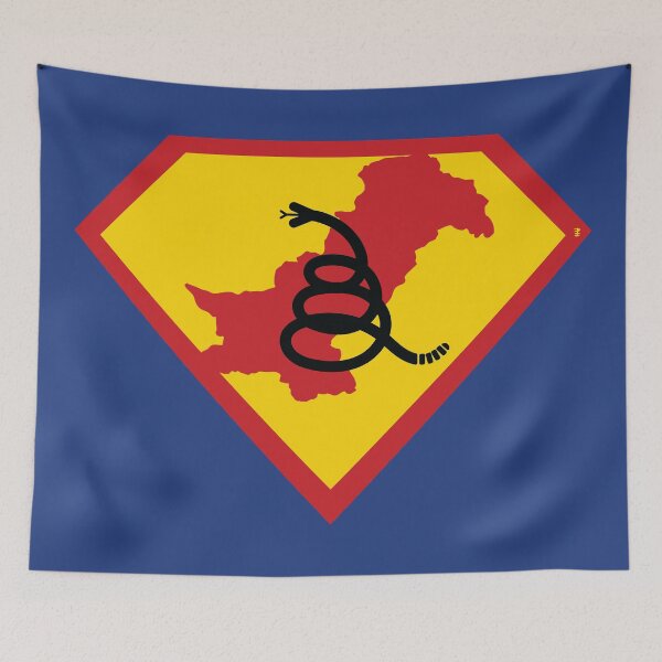 Item preview, PAKISTAN  - Freedom Is The Superpower - Modern Gadsden Snake Flag - Dont Tread On Me SUPERHERO design designed and sold by pelagio.