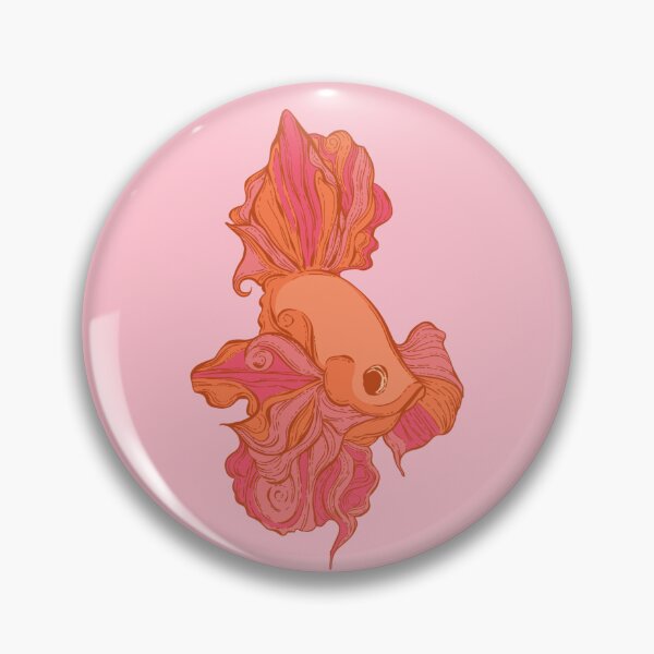Item preview, Peach fish designed and sold by Julietandswan.