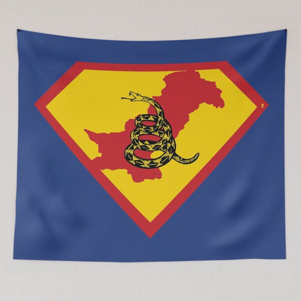 Item preview, PAKISTAN  - Freedom Is The Superpower - Gadsden Snake Flag - Dont Tread On Me SUPERHERO design designed and sold by pelagio.