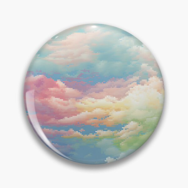 Item preview, Pixel Pastel Cloud Pattern designed and sold by bubblegoth.