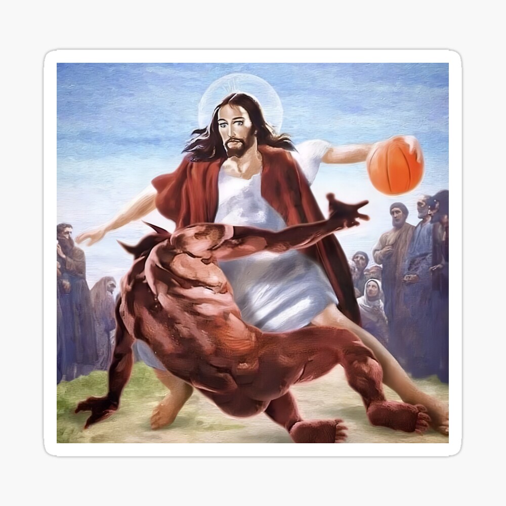 Kingz Of Noize – If Jesus Was The Devil Jesus Breaking Satan's Ankles Basketball 1 On 1 