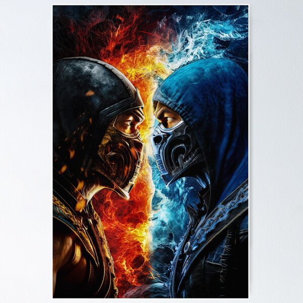 Artikel-Vorschau von Mortal Kombat - Scorpion vs. Sub Zero, designt und verkauft von CXDigitalArt.