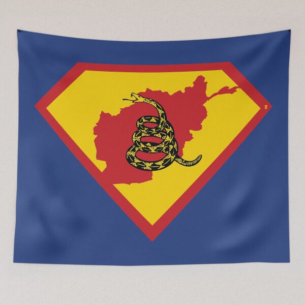 Item preview, AFGHANISTAN  - Freedom Is The Superpower - Gadsden Snake Flag - Dont Tread On Me SUPERHERO design designed and sold by pelagio.
