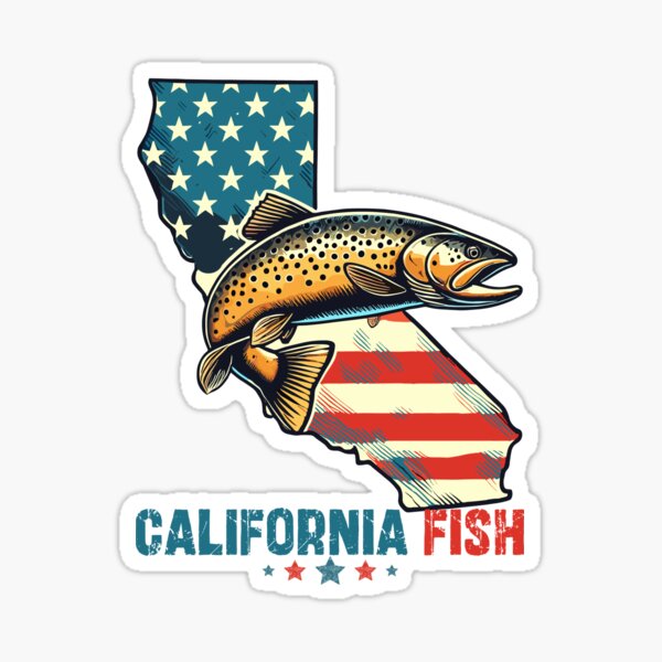 Vista previa del artículo con la obra «Trucha dorada de California Fish», diseñado y vendido por JessArty ⭐⭐⭐⭐⭐.