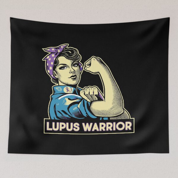 Item preview, LUPUS WARRIOR - Purple Ribbon Awareness - Invisible Illness designed and sold by Darling DeDe.
