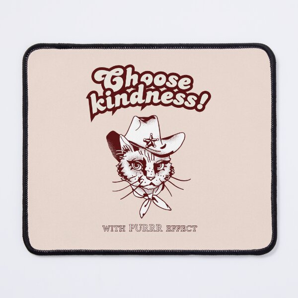 Item preview, Choose kindness! Kitten sheriff is on duty, be purring kind designed and sold by coloursforkids.